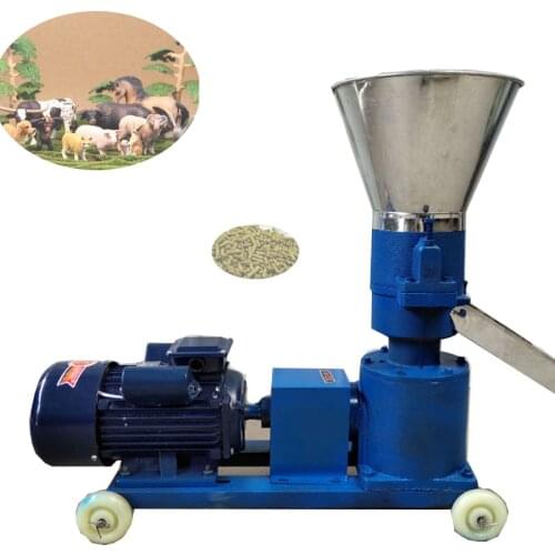 220V 380V Pellet Press Animal Feed Pellet Mill Biomass Pellet Machine 4kw