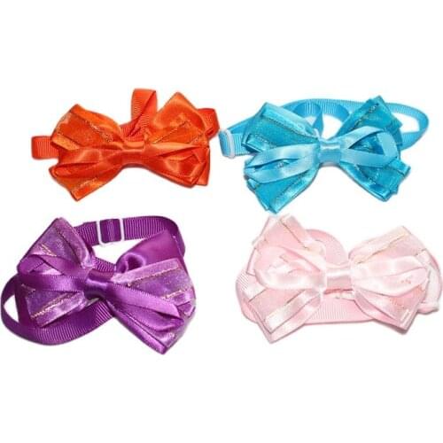 High Fashion Dog Bow Tie Festival Pet Accessories 4PCS