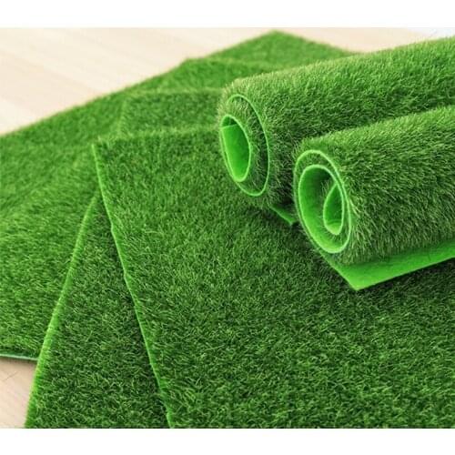 594C 50cm Artificial Garden Grass Simulation Grassland Moss Lawn Turf Fake Green Grass Mat DIY Micro Landscape Dollhouse Home