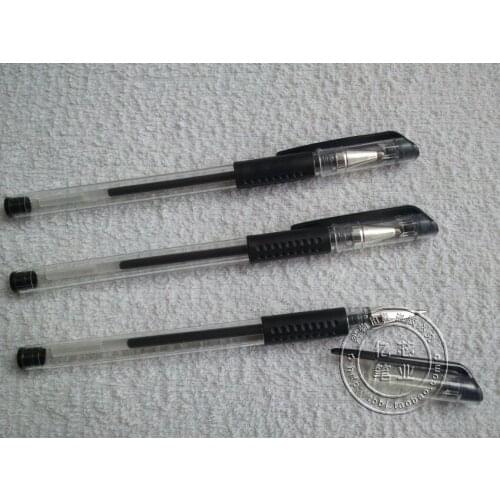 Free shipping print logo promotion Gel Ink Roller Pen with refill gel pen rolling ball pen Black color 100 pcs/lot gift pen