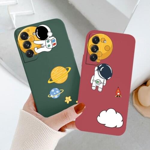 Planet Astronaut Phone Case For Samsung Galaxy S21 S20 FE S10 Note 20 10 Ultra Plus A72 A52 A42 A32 A71 A51 A41 A31 A21S Cover