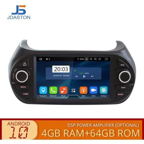 JDASTON Octa Cores Android 10 Car DVD Player For Fiat Fiorino Citroen Nemo Peugeo Bipper Multimedia GPS Stereo Radio 4G+64G RDS