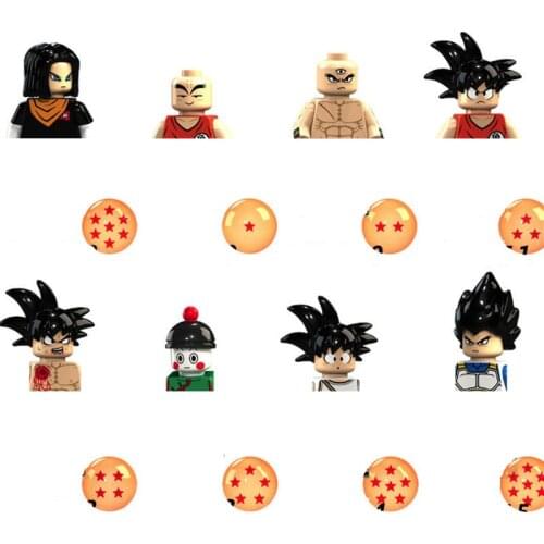 Anime Dragon Ball Z Building Blocks Guko Vegeta Gohan Chiaotzu Tien Shinhan Kuririn Action Figures Bricks Toys Gifts Kids Toys
