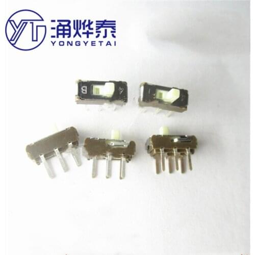 YYT 20PCS SSSS222700 Small toggle switch 6 feet 2 gears vertical double row long life