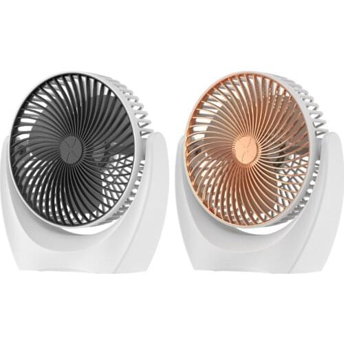 CPDD Mini USB Desk Ultra-quiet Fan Mute Fan 2 Gears Mini Desktop Fan 360° Rotatable for Dorm Home Office Travel Indoor