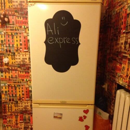 Fridge Sticker Wholesale Vinyl Wall Decals Chalkboard Sticker, Chalk board Wall Stickers Kitchen Home Decor With Free Shipping