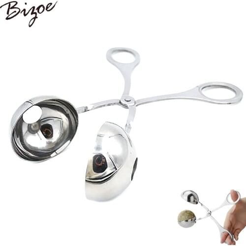 New Creative Big Size 4.5cm Meatball Maker Stainless Steel Meat Ball Mold Home Diy Fish Meat Ball Maker Mould