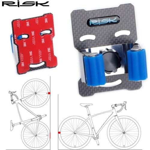 Risk 2019 New MTB Road Bicycle Wall Parking Clamp Rack Bike Holder Mountain Bike Storage Rack Cycling Tire Support Stand Mount