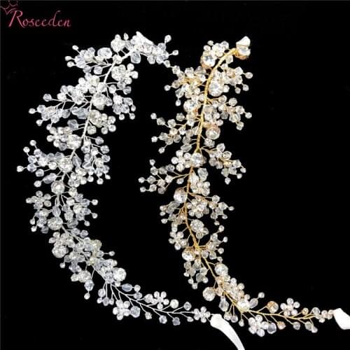 Handmade Crystal bride hair Vine Headbands Princess Bridal Headpiece Hair Decoration Wedding Hair Accessories Jewelry RE797