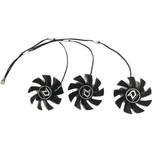 3Pcs/Set Video Card Fan GPU VGA Cooler For Dataland Powercolor R9 29X/290 Graphics Card Replace PLA08015D12HH