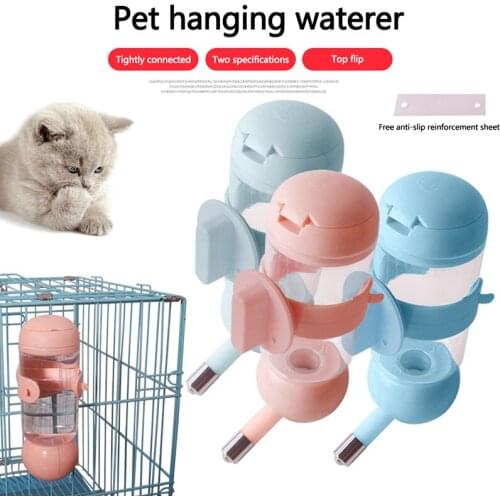 Pet Puppy Pet Dog Hamster Drinker Water Bottle Dispenser Feeder Hanging Plastic Guinea Pig Squirrel Drinking Heads Pipe Fountain