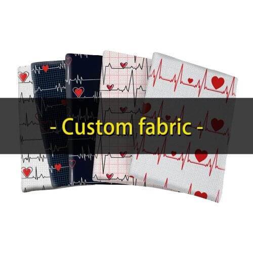 50*145cm Custom Print Polyester Fabric Twill Fabric / Bubble Cotton