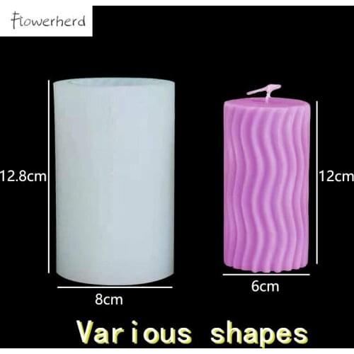 Various Shapes Candle Silicone Mold DIY Handmade Resin Mold Soap Cake Molds Plaster Mold Candle Molds for Candle Making