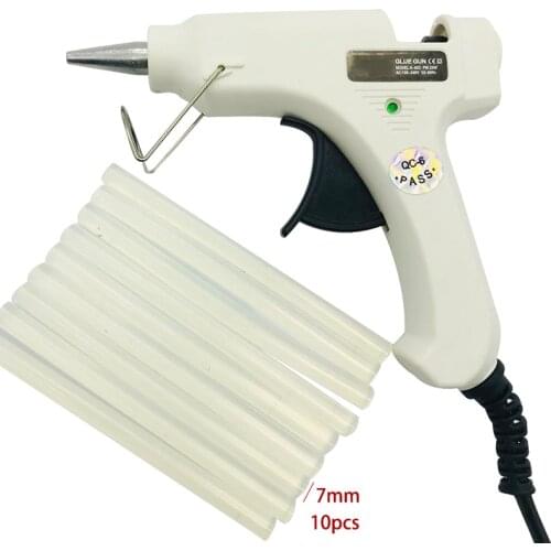 High Temperature Heater Hot Melt 20 W Handy Glue Gun with 50 Glue Sticks Graft Tool Repair Gun Guns Hot Silicone Glue