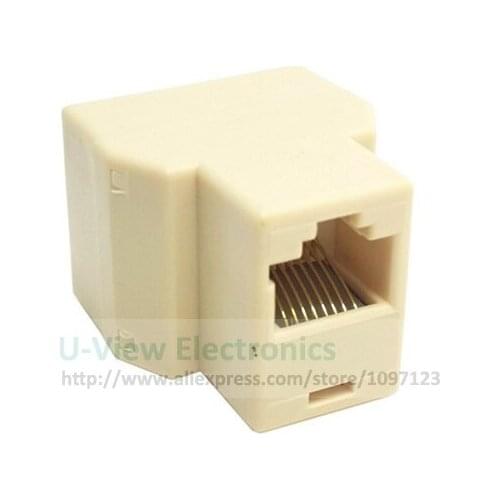 NCHTEK RJ45 8Pin 8P8C Plug To 2 RJ45 Splitter Network Ethernet Connector Patch Cord Adapter/Free Shipping/30PCS