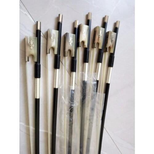 10pcs NEW 4/4 Carbon Fiber Violin Bow Pernambuco Performance Straight