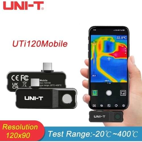 UNI-T Thermal Camera UTi120 Mobile Phone Thermal Imager for Phone for Android Type-C Detect Water Pipe Floor Heating