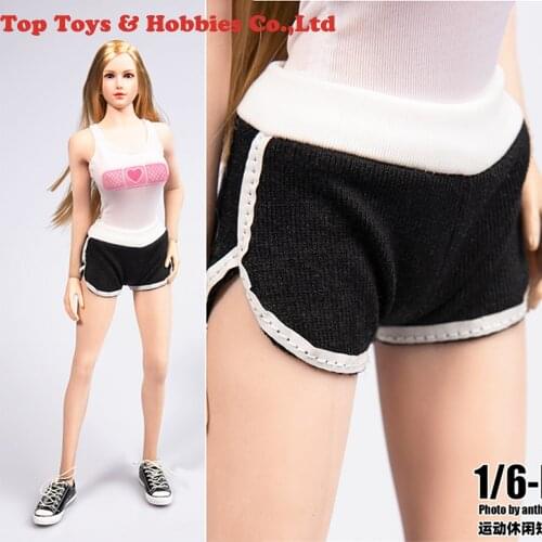 1/6 Scale Female figrue Clothing Accessories SetTYM078 Yoga shorts trend sports shorts for12inches femal body action Figures