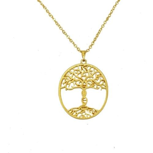 Fashion Tree of Life with DNA pendant necklace for women hollow Jewelry necklace collar accessory gift dropship