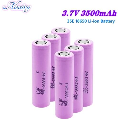 1-10 PCS New Original INR18650 35E 3.7V 3500mAh 13A discharge INR18650 35E 18650 Li-ion battery 3.7v rechargable Battery
