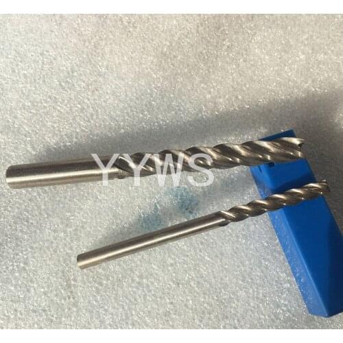 Lot 3pcs 4Flute Hss Long End Mills Cutting Dia 6mm Shank Dia 6mm Endmills Length 100mm Router Bits