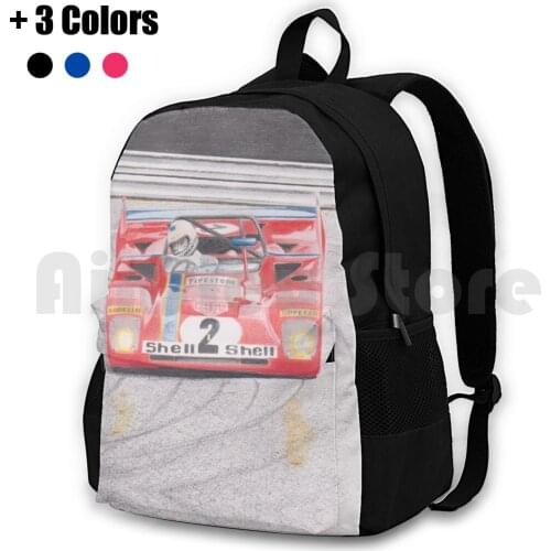 312Pb By Glens Graphix Outdoor Hiking Backpack Riding Climbing Sports Bag Photo Realistic Automotive Sports Car Racing Car