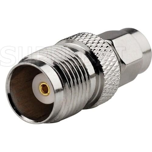 Superbat 5 pcs SMA to TNC Adapter Revised SMA Plug to TNC Jack RF Adapter Straight