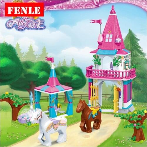 9012 Princess Castle Building Blocks Bricks Friends toy Compatible Royal Carriage Enchanted Figures Set toys for kids