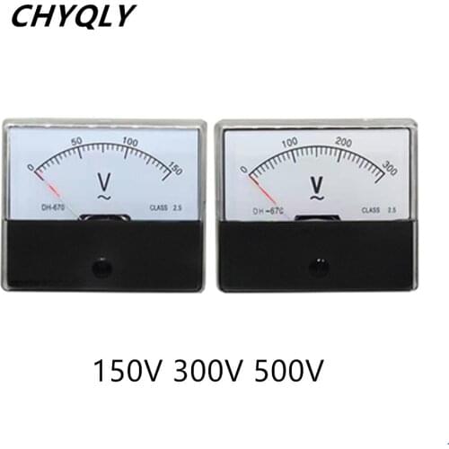 Analog Volt Voltage Voltmeter Panel Meter AC 0-200V