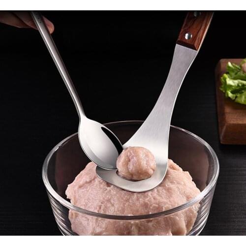 Non-Stick Creative Meatball Maker Spoon Meat With Elliptical Leakage Hole Meat Ball Mold Kitchen Utensil Gadget Meat Tools