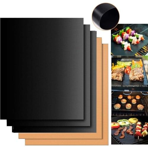 Non-stick BBQ Grill Mat Reusable Outdoor Picnic Cooking Barbecue Mat Grilling Sheet Liner Heat Resistance BBQ Tools Accessories
