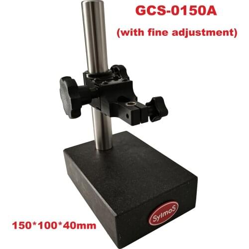 SYLMOS Natural Granite Height Gauge Base with fine adjustment Dial Indicator Comparator Stand 150*100*40mm indicator base