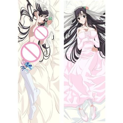 September update Anime School Days Saionji Sekai & Kato Otome & Kotonoha Dakimakura pillow case cover hugging Body pillowcase