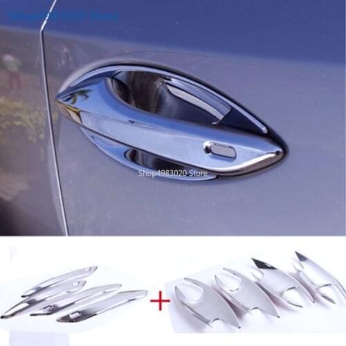 For Lexus NX 200 2015 2016 ABS Chrome Car door protector Handle Decoration Covers Trim Car Accessories styling Stickers