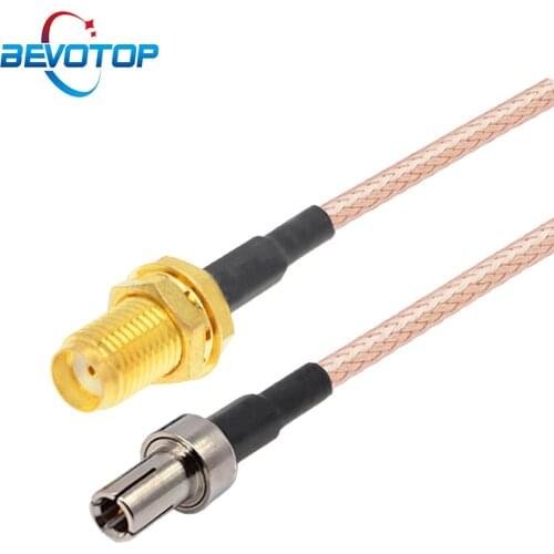2PCS SMA Female Bulkhead to TS9 Male Straight Plug RG316 Pigtail Cable SMA to TS9 Extension Cord for Huawei 3G Modem Router