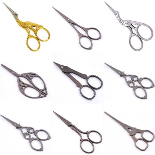 Sewing classic Embroidery scissor stitch Retro Cut Fabric DIY Craft Art cross handicraft Tailor Vintage