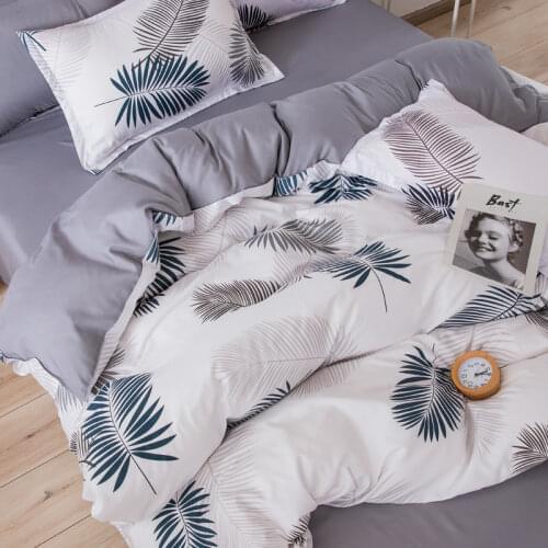 Leaves Plants Girl Boy Bed Cover Set Kid Boy Girl Duvet Cover Adult Child Bed Sheets And Pillowcases Comforter Bedding Set 61078