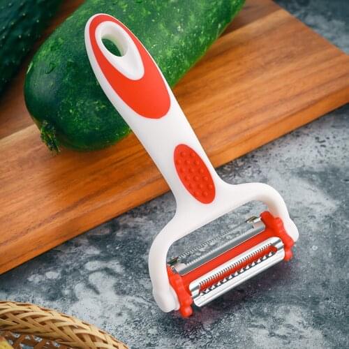 Creative melon planing pp handle three-in-one peeler planer new scraping silk planing kitchen home gadget green melon planing
