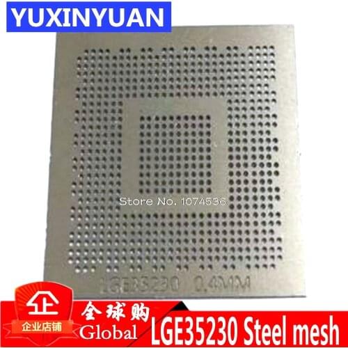 LGE35230 LCD 0.4MM aquecimento direto BGA Template Stencil steel mesh chip size steel mesh 1pcs