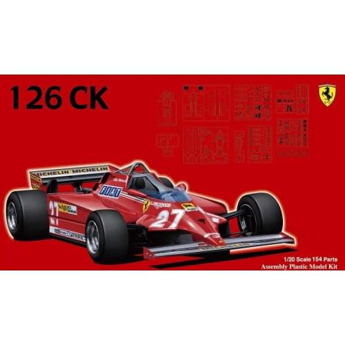 1/20 Fujimi plastic assembly car model toy Ferrari 126CK 1981 Grand Prix F1 car static model DIY assembly kit #09196