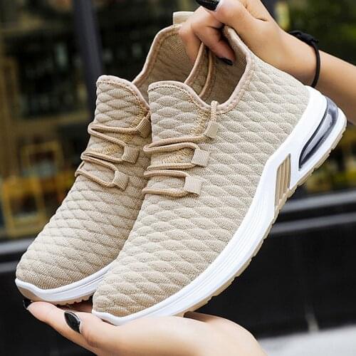 Spring and autumn models 2021 student air cushion womens shoes new casual shoes womens soft sole sports shoes