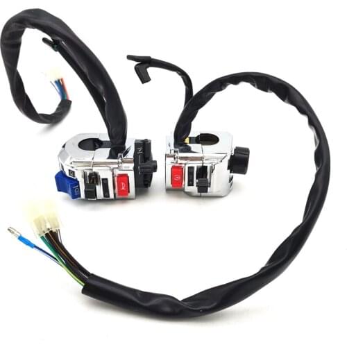 Motorcycle 7/8" Handlebar Switch Control Horn Headlight Turn Signal Kill Start