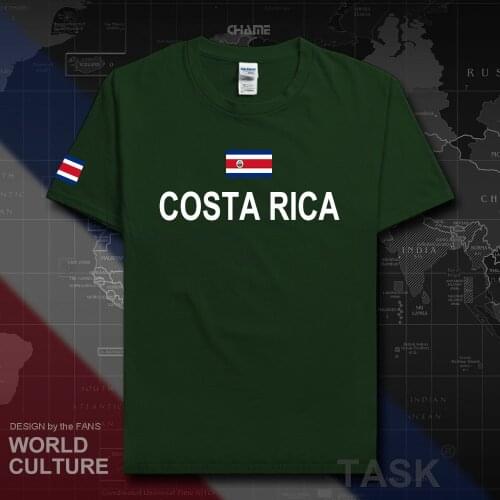 Costa Rica mens t shirts fashion 2017 jersey nation team 100% cotton t-shirt clothing tees country sporting CRI Costa Rican Tico