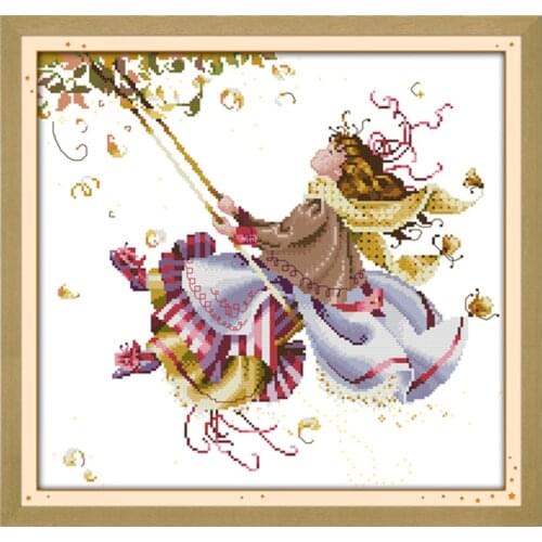 V cross stitch kit people 18ct 14ct 11ct count print canvas stitches embroidery DIY handmade needlework