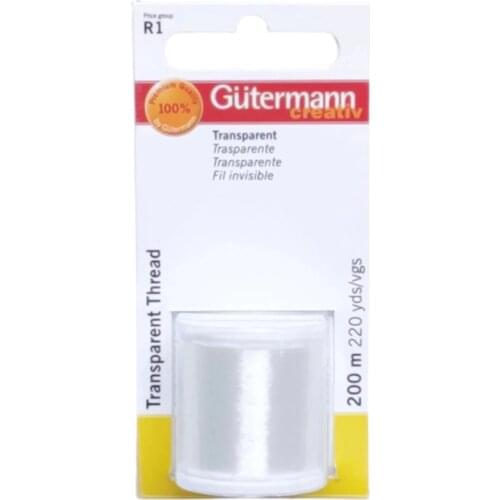 Gutermann Thread 200m Transparent Ghost Sew Sewing Gütermann gutt