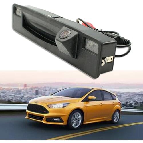 NEW-for Ford Focus 2015-2017 Rear View Camera for Car Parking with Handle for Car Trunk HD CCD