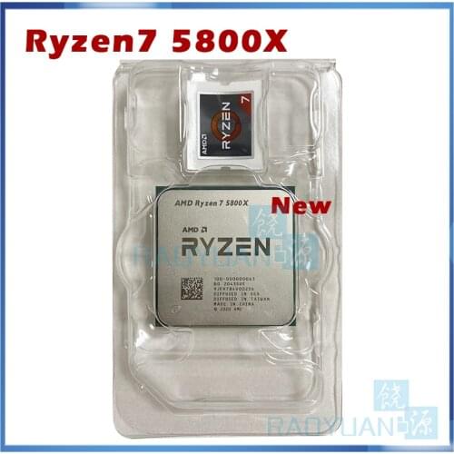 NEW AMD Ryzen 7 5800X R7 5800X 3.8 GHz Eight-Core sixteen-Thread 105W CPU Processor L3=32M 100-000000063 Socket AM4 no fan