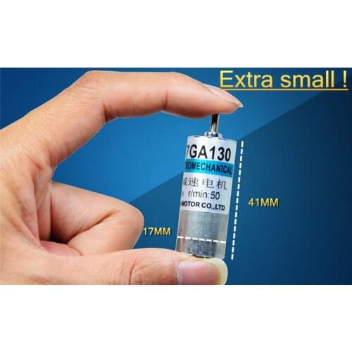 Extra small 17MM! 6V DC speed control motor,low speed gear reduction CW/CCW motor(17GA130)