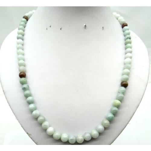 Wholesale Natural Stone High Quality Jade Round Stone Beads Necklace For diy Jewelry Making Bracelet Necklace 6/8mm