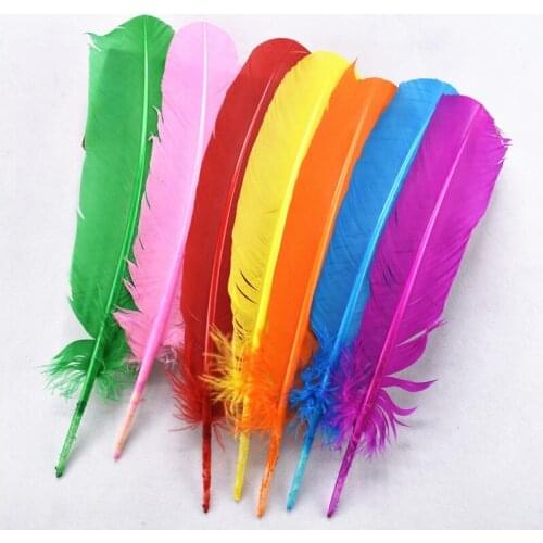 10/20pcs Turkey feather for craft spotted Guinea fowl plume DIY hats wedding decoration feathers jewelry making material 25-30CM